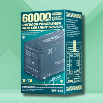 Power Bank Remax RPP-609 60000mAh PD20W+22.5W