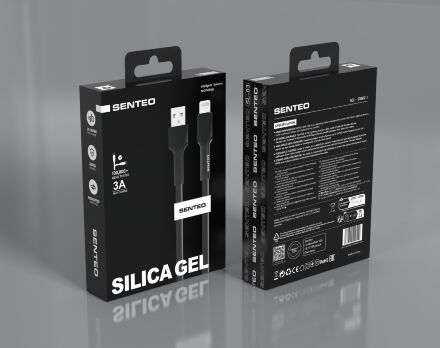 USB Cable Senteo SL-03 soft silicone USB A- Lightning 1M 3A