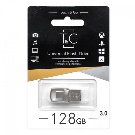 USB - Type-C Flash Drive T&G TG104 128GB USB 3.0