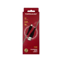 USB Cable TORNADO TX10 Тканевая Оплётка Micro 2.4A/1m