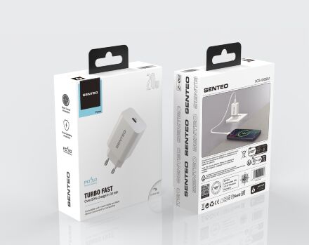 Сетевое Зарядное Устройство Senteo Z-08 1USB-C PD20W