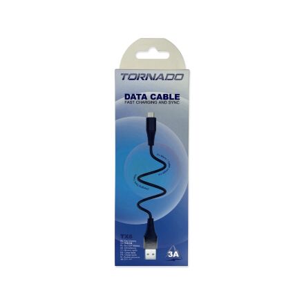 USB Cable TORNADO TX6 Micro 3A/1m