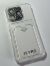 Case Clear Card Holder for Apple Iphone 16 Pro