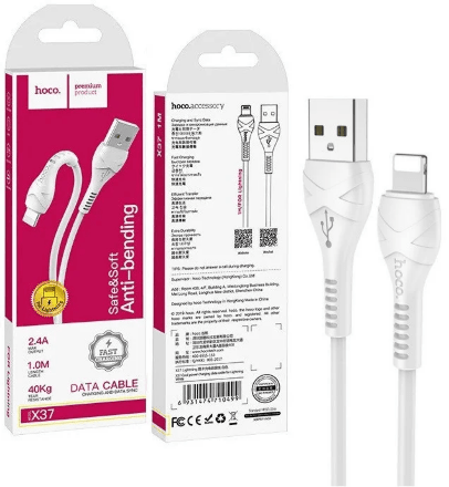 USB Cable Hoco X37 Cool Lightning