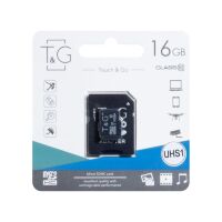 Карта пам'яті T&G MicroSDHC (UHS-1) 16gb 10 Class & Adapter