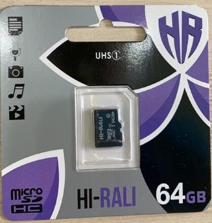 Карта пам'яті Hi-Rali MicroSDXC (UHS-1) 64gb 10 Class