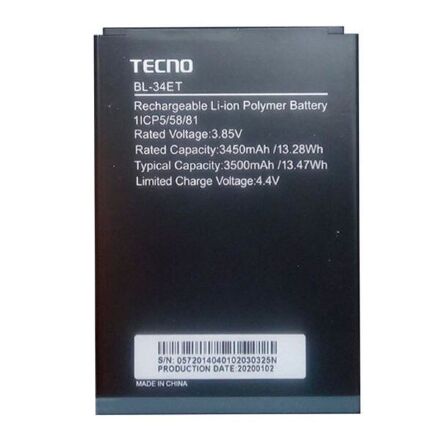 Акумулятор для Tecno BL-34ET / Tecno Pop 3
